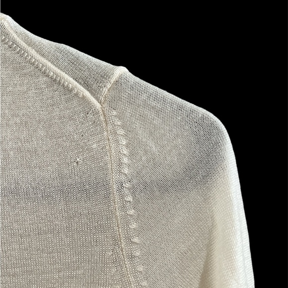 Mango Off-White Button-Up Sweater - Size Small - Picture 4 of 6